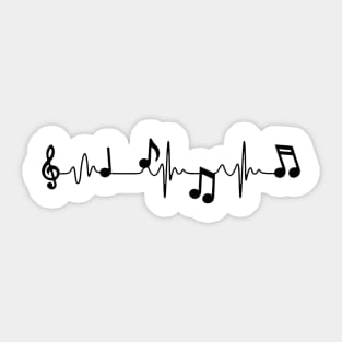 MUSICAL HEART BEAT Sticker